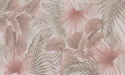 green_and_burnt_orange_desat_jungle_leaves_wallpaper